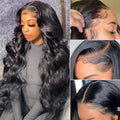 Ms. Luxury 13"x4" HD Lace 180% Frontal Wig Body Wave #1B