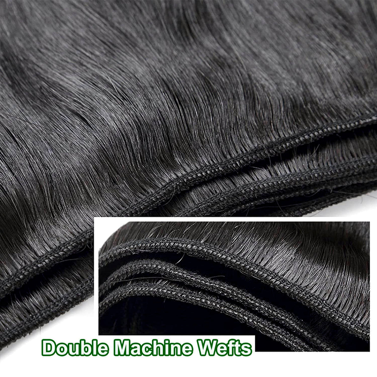 Ms.Luxury 14-30 Inch Straight Vietnam Raw Hair Bundles #1B