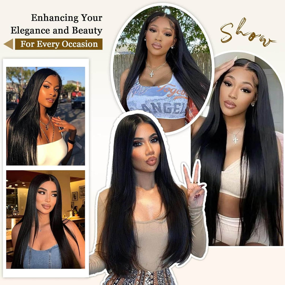 Ms.Luxury 14-30 Inch Straight Vietnam Raw Hair Bundles #1B