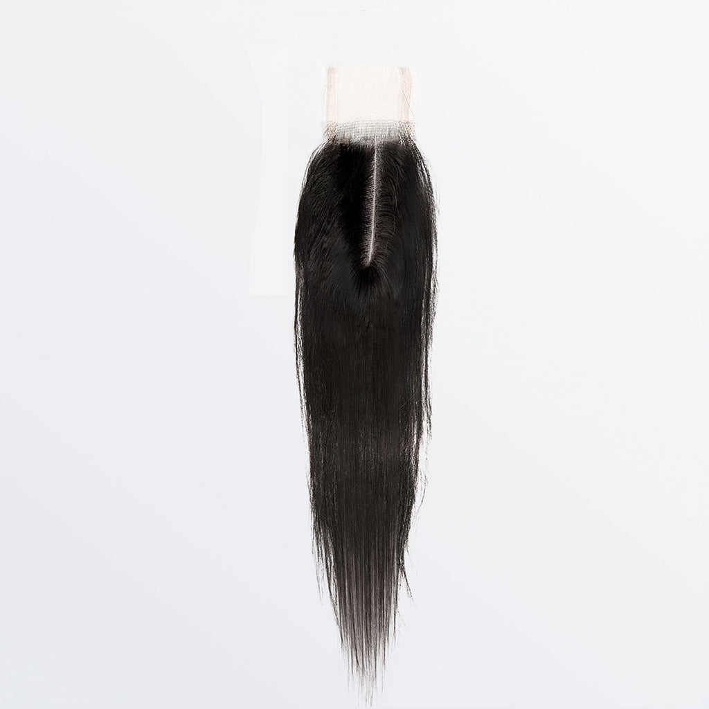 Ms. Luxury 12-20 Inches 2"x6" Straight HD Lace Closure #1B Natural Black