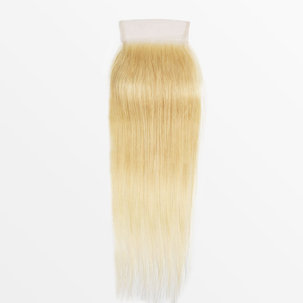 Ms. Luxury 12-20 Inch #613 Blonde 5"x5" Straight Transparent Lace Closure