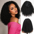 Ms. Luxury 10A 180% Average Size Half Wig Kinky Curly Natural Black