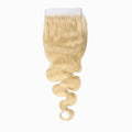 Ms. Luxury 12-20 Inch #613 Blonde 5"x5" Body Wave Transparent Lace Closure