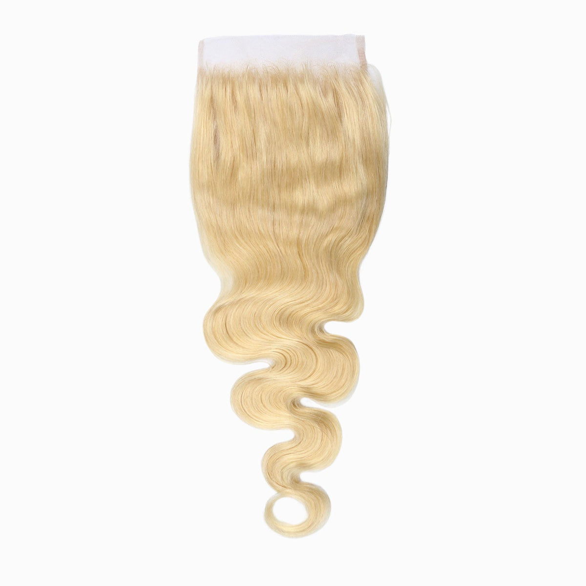 Ms. Luxury 12-20 Inch #613 Blonde 5"x5" Body Wave Transparent Lace Closure