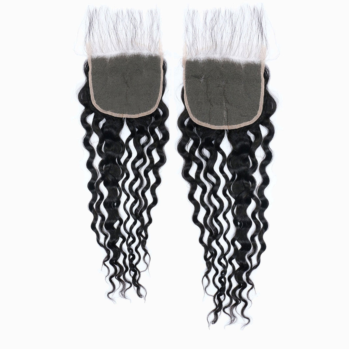 Ms. Luxury 12-20 Inch 5"x5" Transparent Lace Closure Water Wave #1B