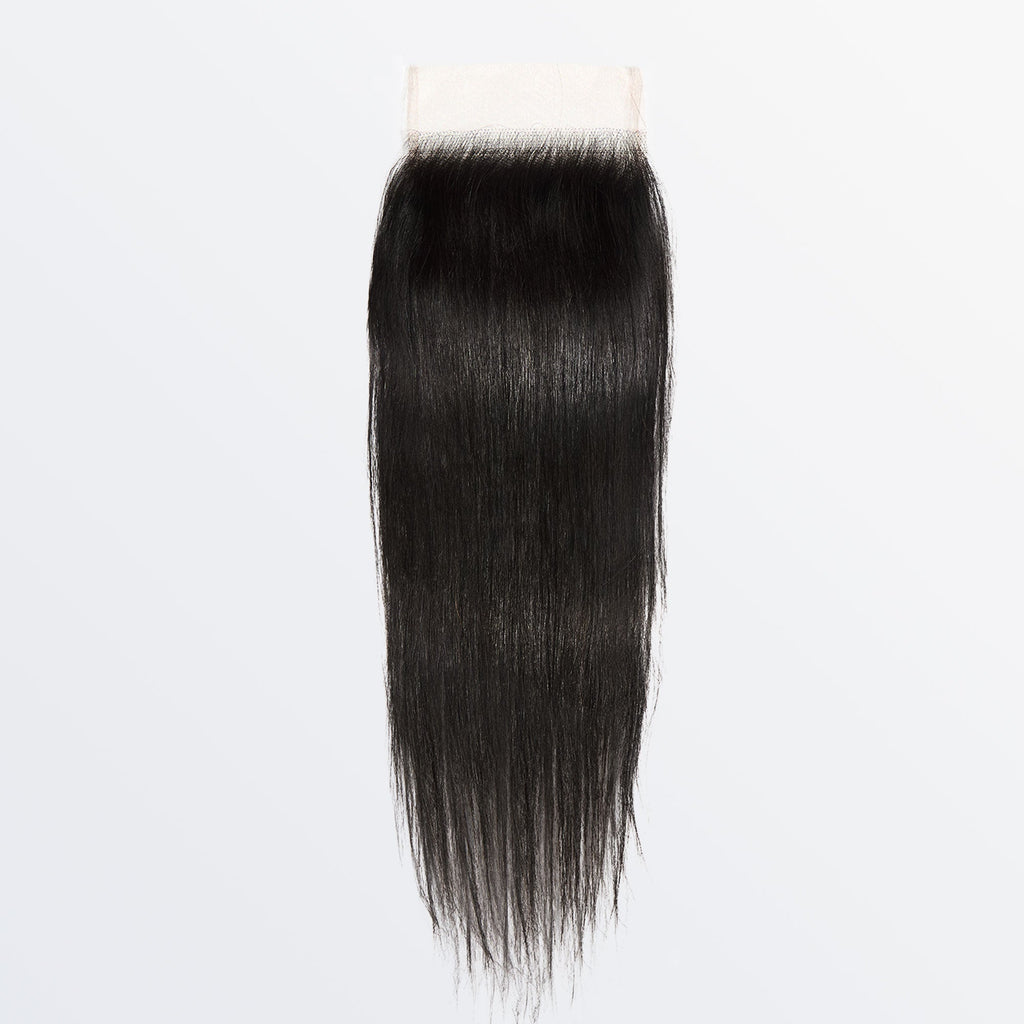 Ms. Luxury 10-20 Inch 5"x5" Transparent Lace Closure Straight #1B