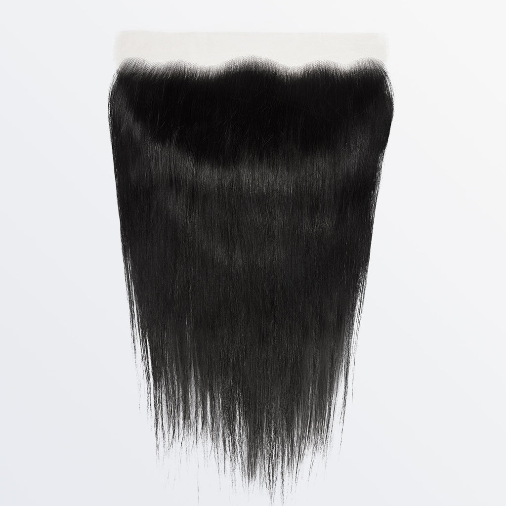 Ms. Luxury 14-24 Inch 13"x4" Straight Transparent Lace Frontal #1B