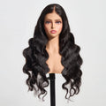 Ms. Luxury 13"x4" Body Wave 150% Transparent Lace Frontal Wig #1B