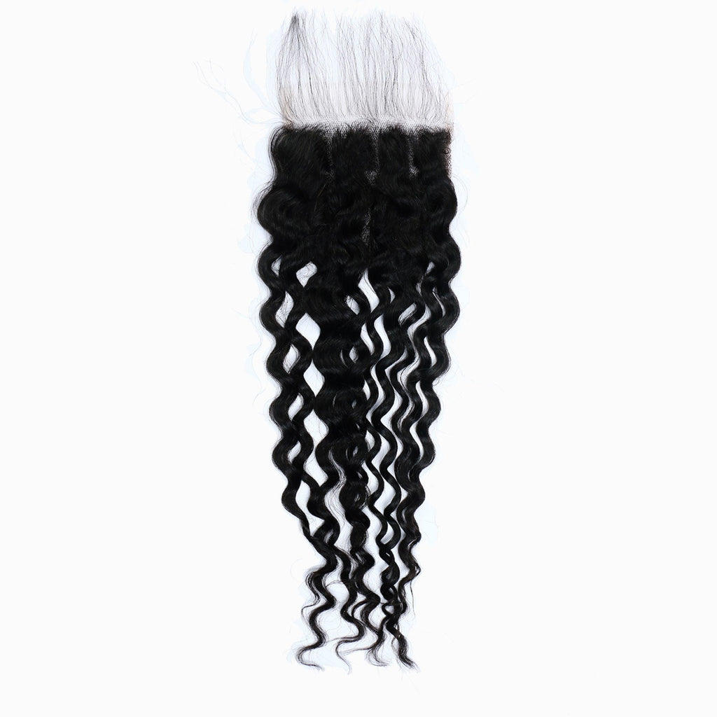 Ms. Luxury 12-20 Inch 5"x5" Transparent Lace Closure Water Wave #1B