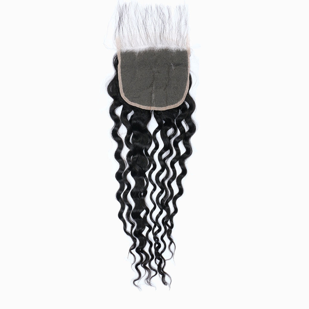Ms. Luxury 12-20 Inch 5"x5" Transparent Lace Closure Water Wave #1B