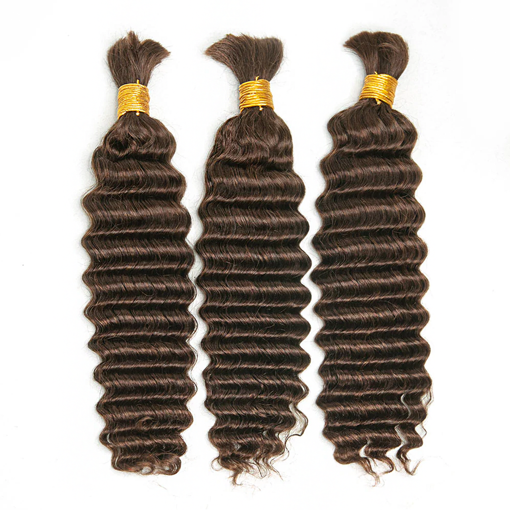 Ms. Luxury #4 Deep Wave Hair Bulk Hair for Braiding
