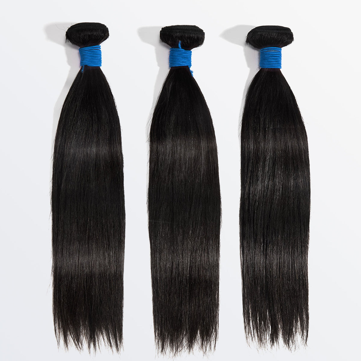 Ms.Luxury 10-30 Inch Straight Brazilian Virgin Hair Bundles #1B