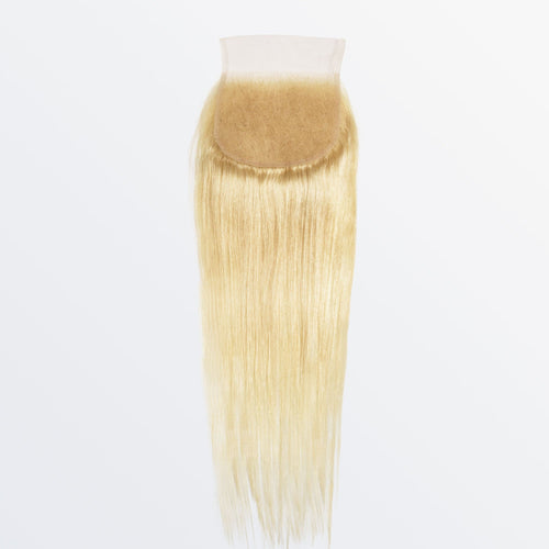 Ms. Luxury 12-20 Inch #613 Blonde 5"x5" Straight Transparent Lace Closure