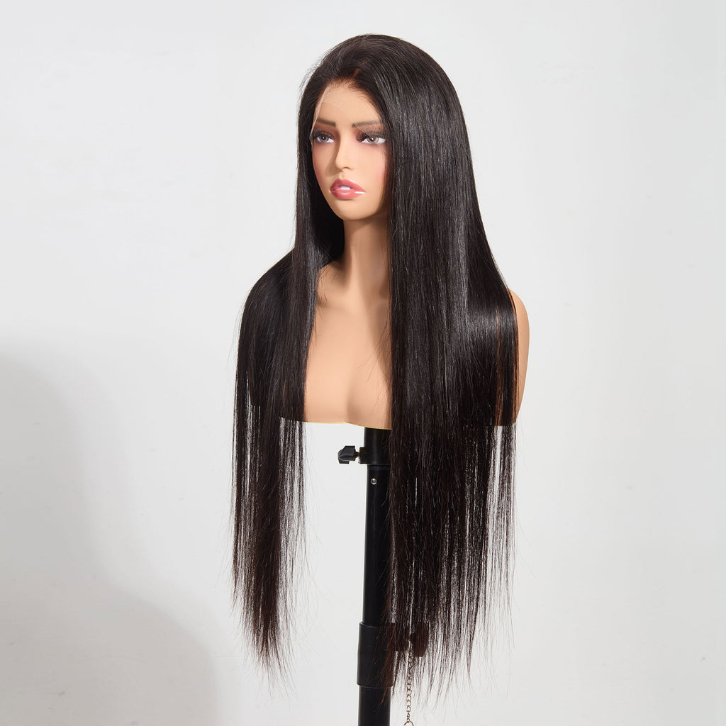 Ms. Luxury 13"x6" HD Lace Straight 180% Frontal Wig #1B