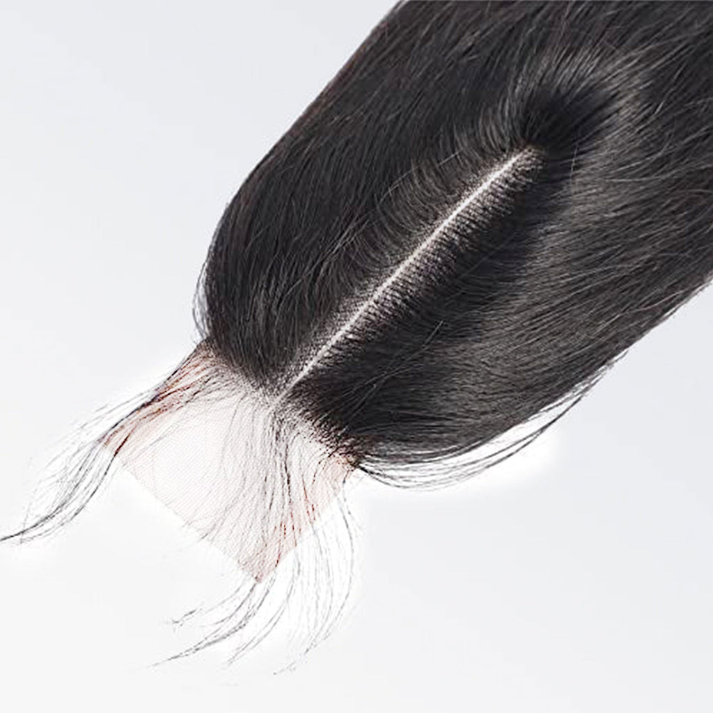 Ms. Luxury 12-20 Inches 2"x6" Straight HD Lace Closure #1B Natural Black