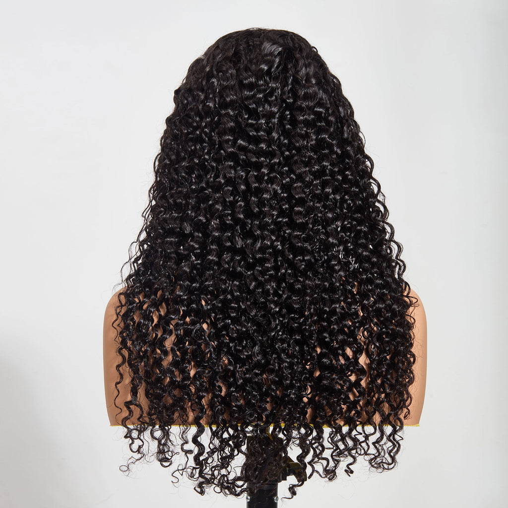 Ms. Luxury 13"x4" HD Lace Water Wave Frontal Wig #1B