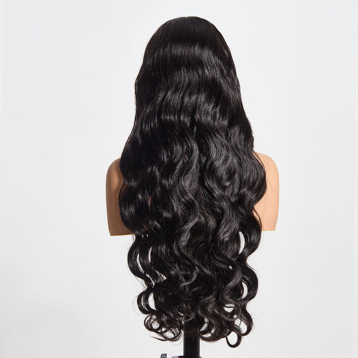 Ms. Luxury 5"x5" HD Glueless Lace Body Wave 180% Closure Wig #1B
