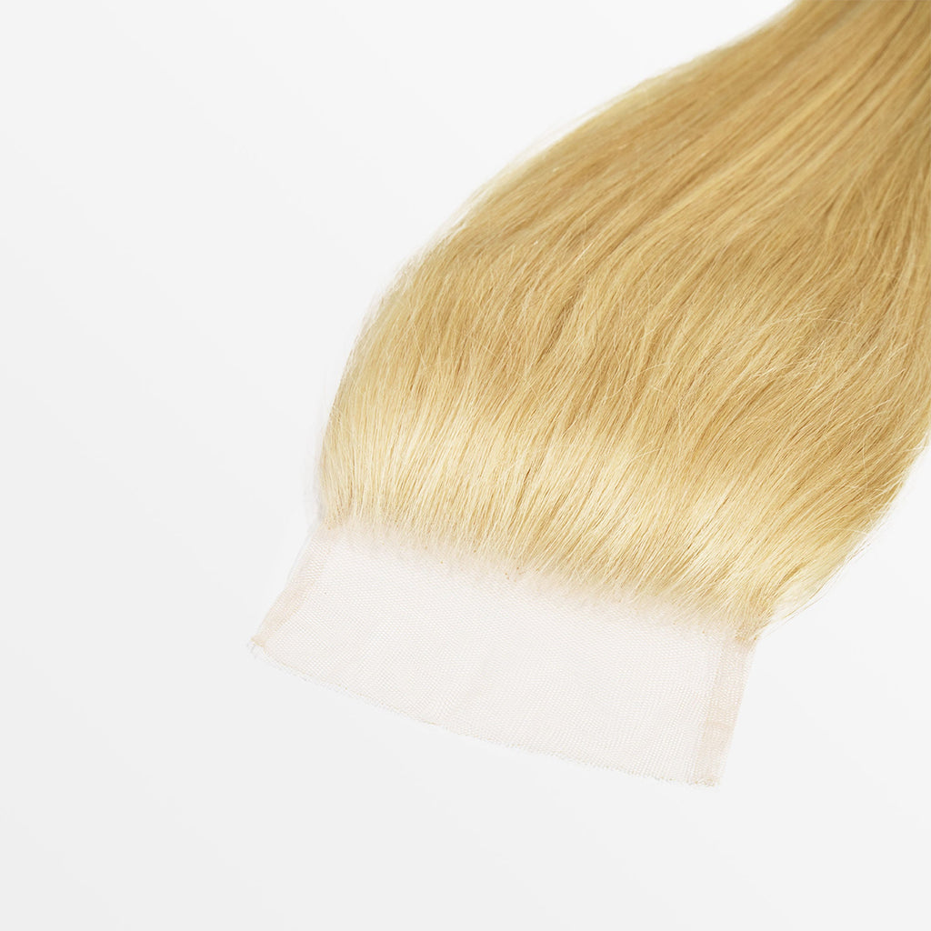 Ms. Luxury 12-20 Inch #613 Blonde 5"x5" Straight Transparent Lace Closure