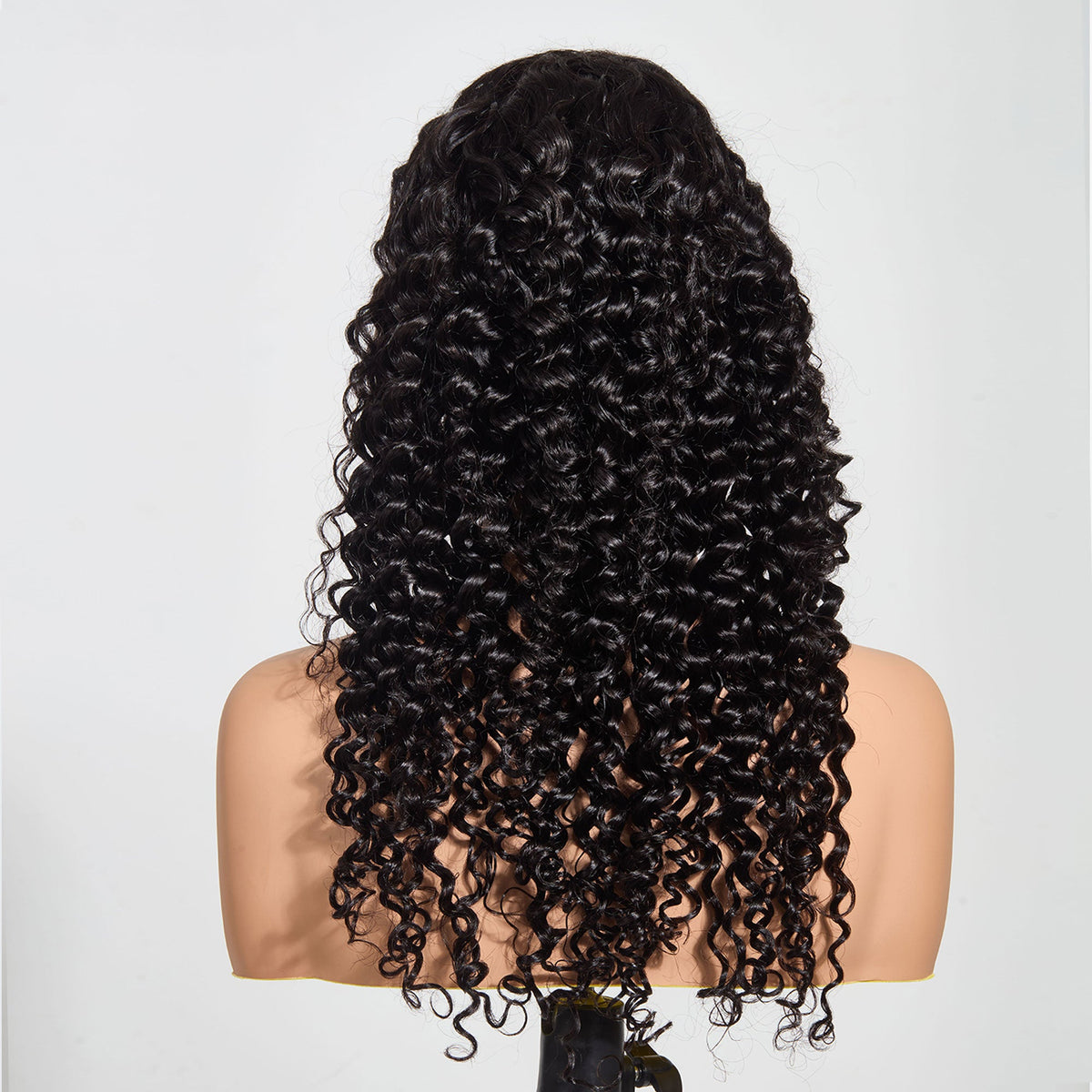 Ms. Luxury 5"x5" HD Glueless Lace Deep Wave 180% Closure Wig #1B