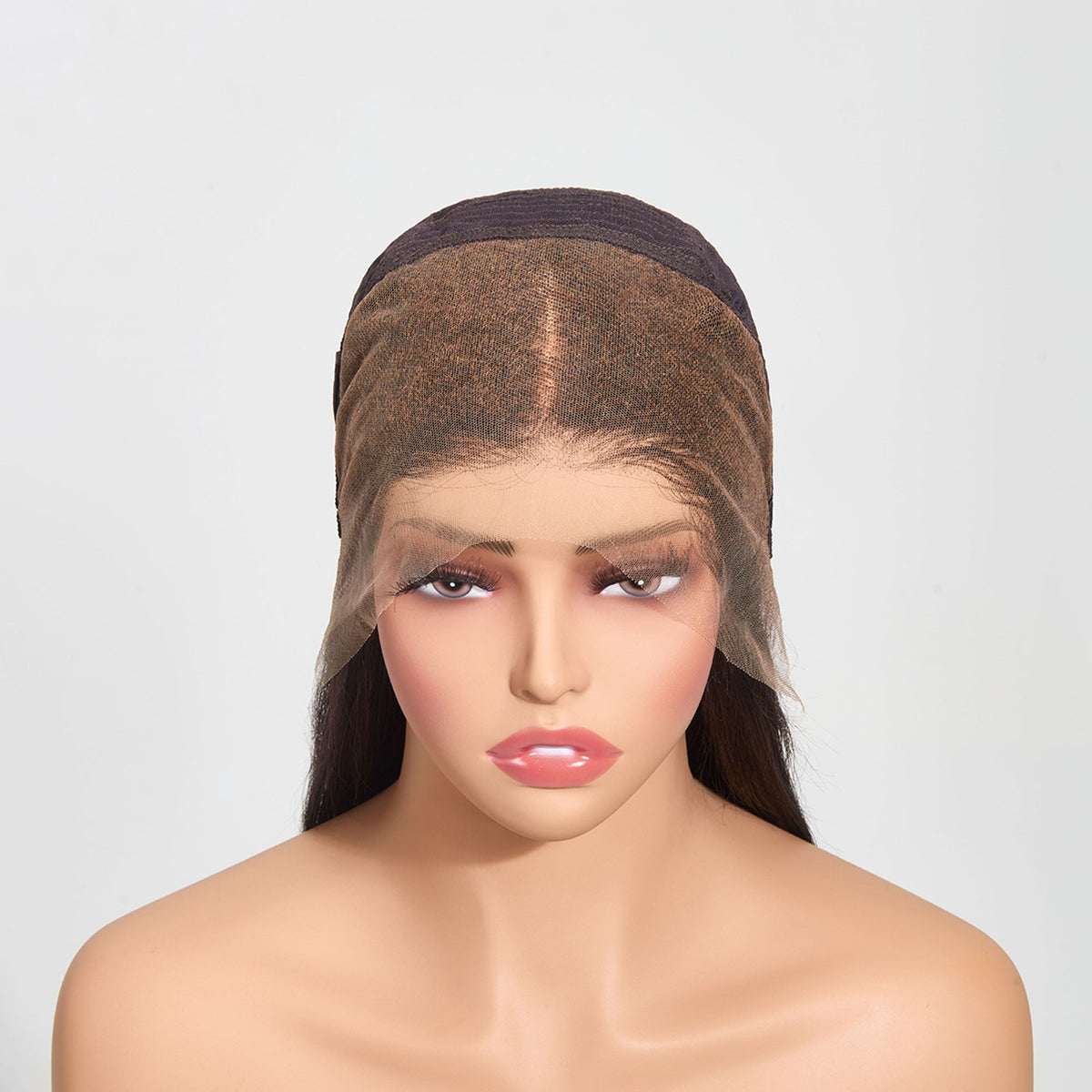 Ms. Luxury 13"x4" Straight 200% Transparent Lace Frontal Wig #1B