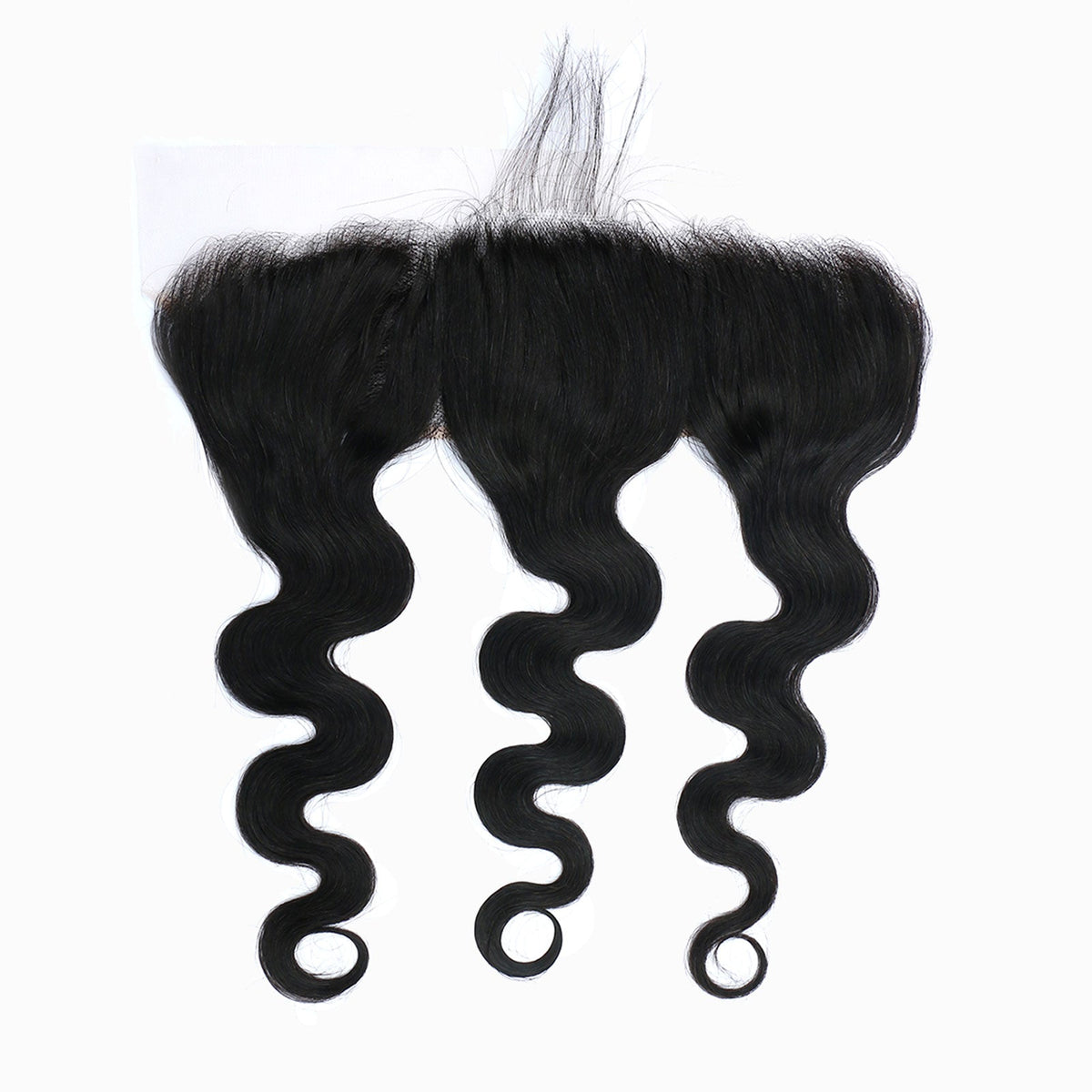 Ms. Luxury 12-20 Inch 13"x4" Body Wave Transparent Lace Frontal #1B