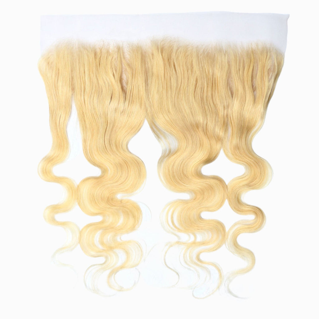 Ms. Luxury 14-20 Inch 13"x4" #613 Blonde Body Wave Transparent Lace Frontal