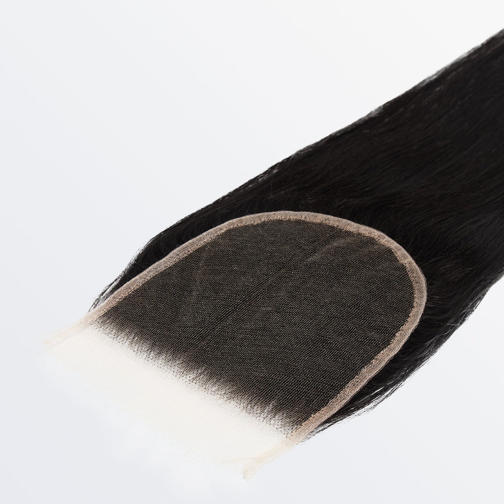 Ms. Luxury 14-20 Inch 4"x4" HD Lace Closure Straight #1B