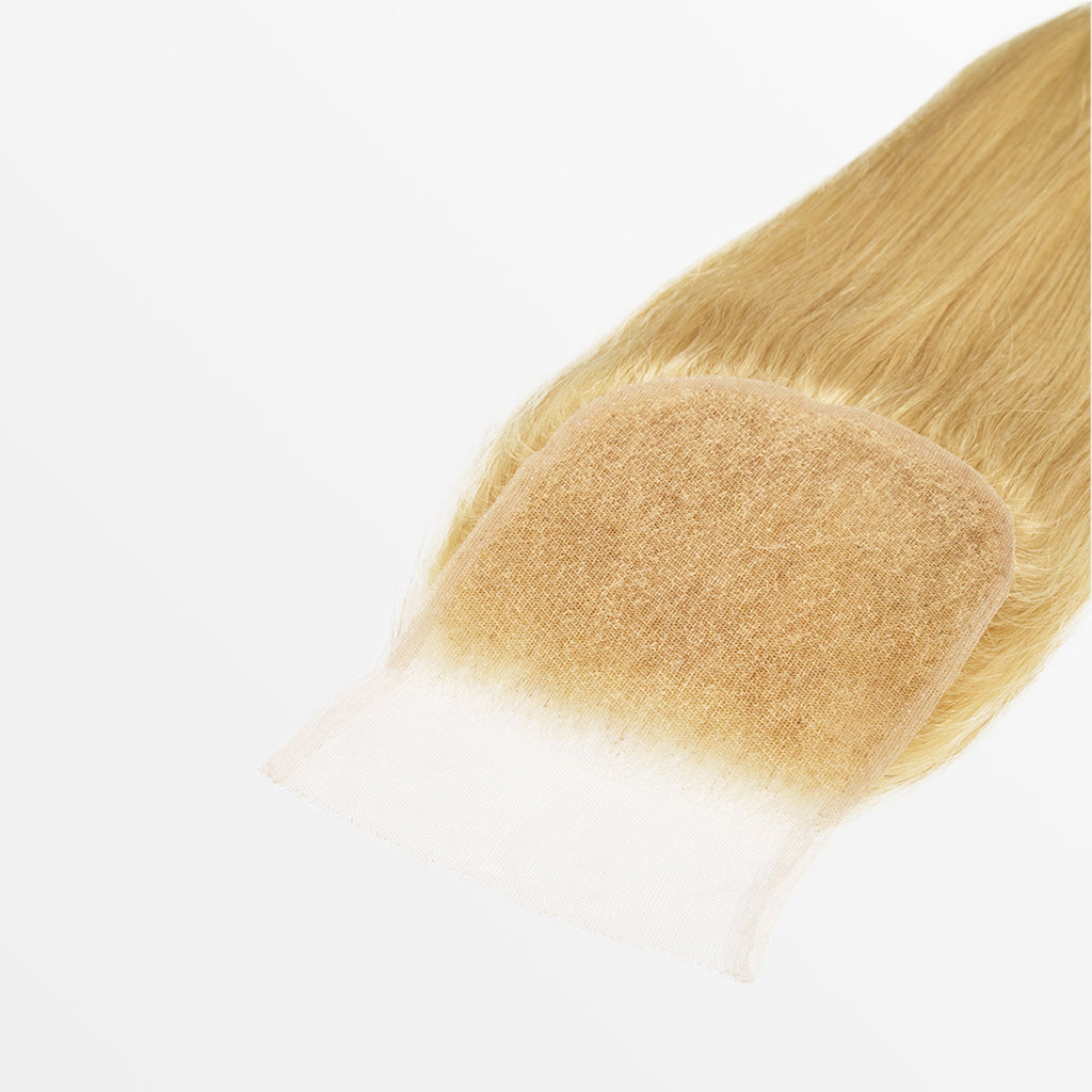 Ms. Luxury 12-20 Inch #613 Blonde 5"x5" Straight Transparent Lace Closure