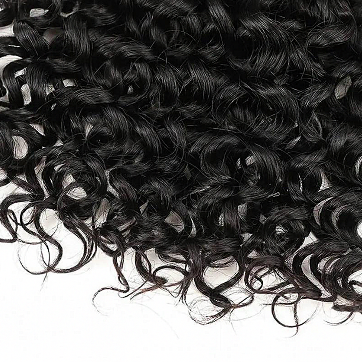 Ms. Luxury 14-24 Inch Water Wave Bulk Hair for Braiding #1B