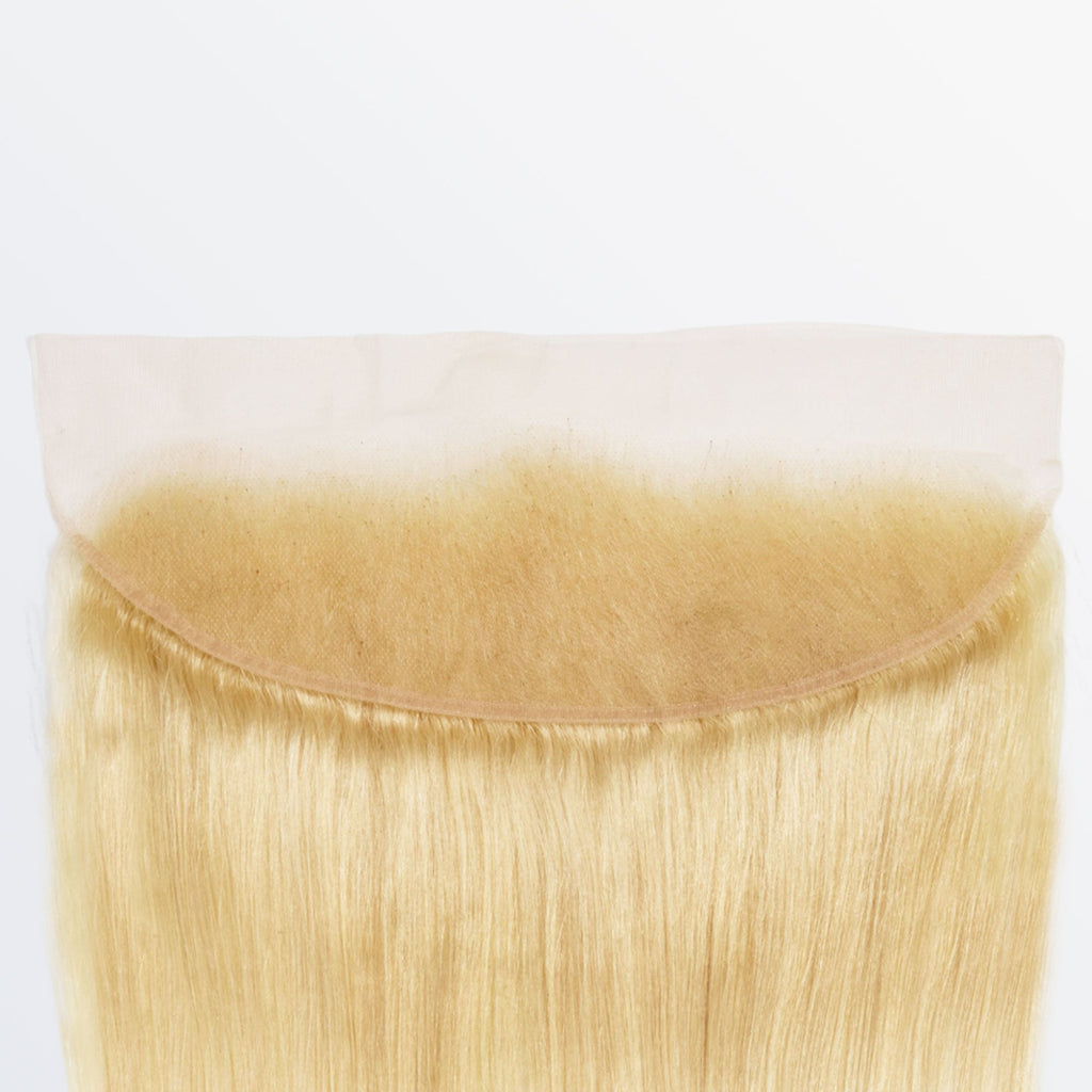 Ms. Luxury 14-20 Inch 13"x4" #613 Blonde Straight Transparent Lace Frontal