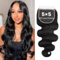Ms. Luxury 14-20 Inch 5"x5" HD Lace Closure Body Wave #1B