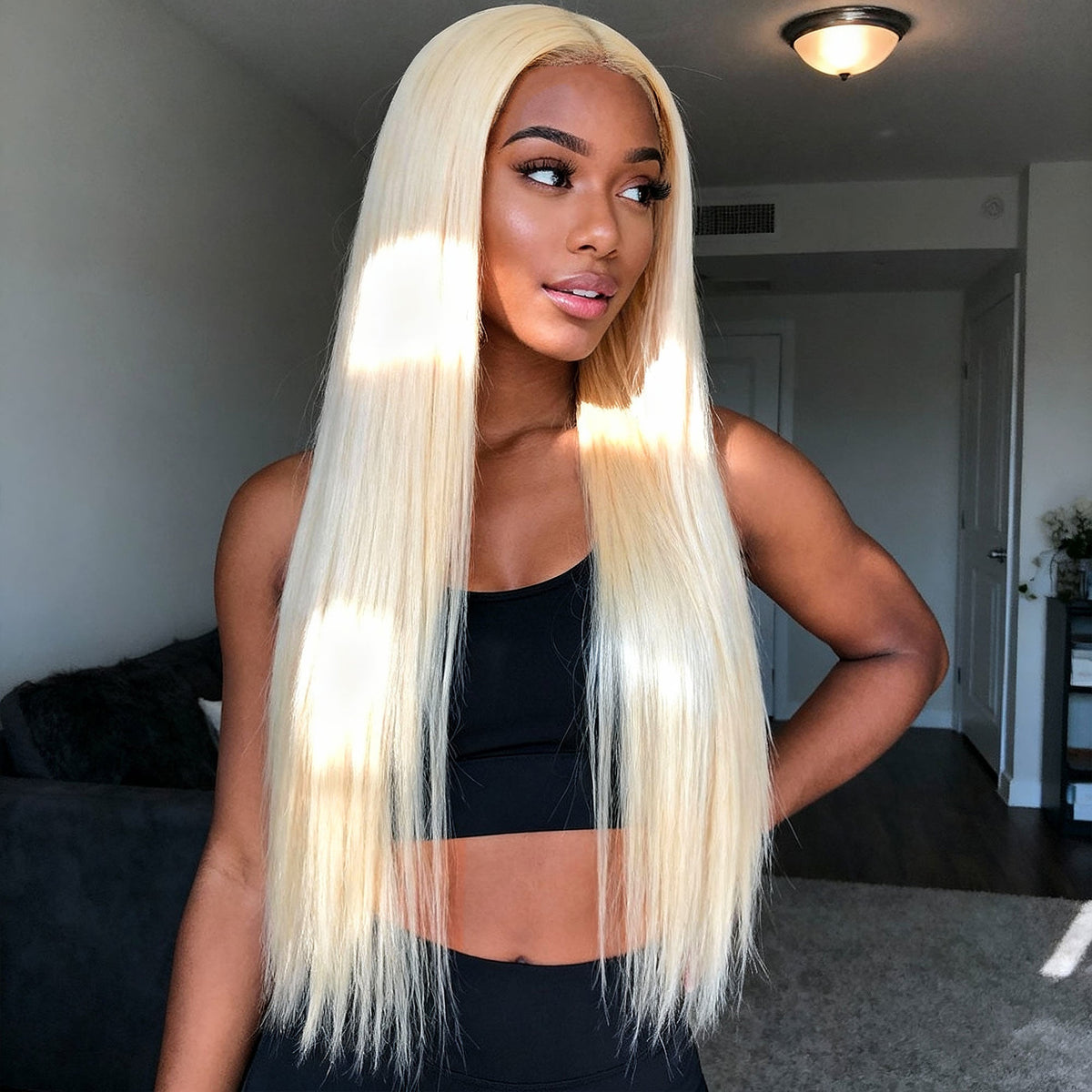 Ms. Luxury 10-30 Inch #613 Blonde Straight Remy Human Hair Bundles