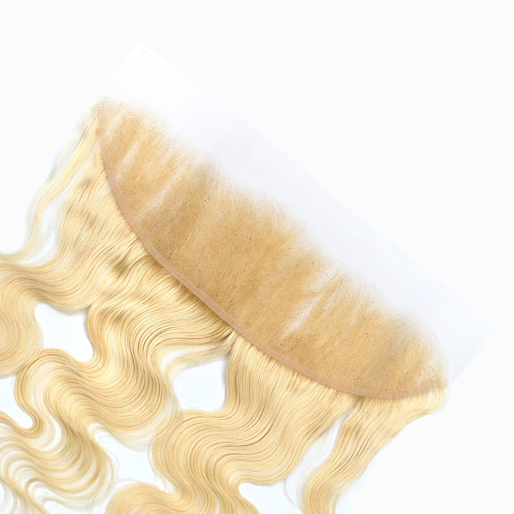 Ms. Luxury 14-20 Inch 13"x4" #613 Blonde Body Wave Transparent Lace Frontal