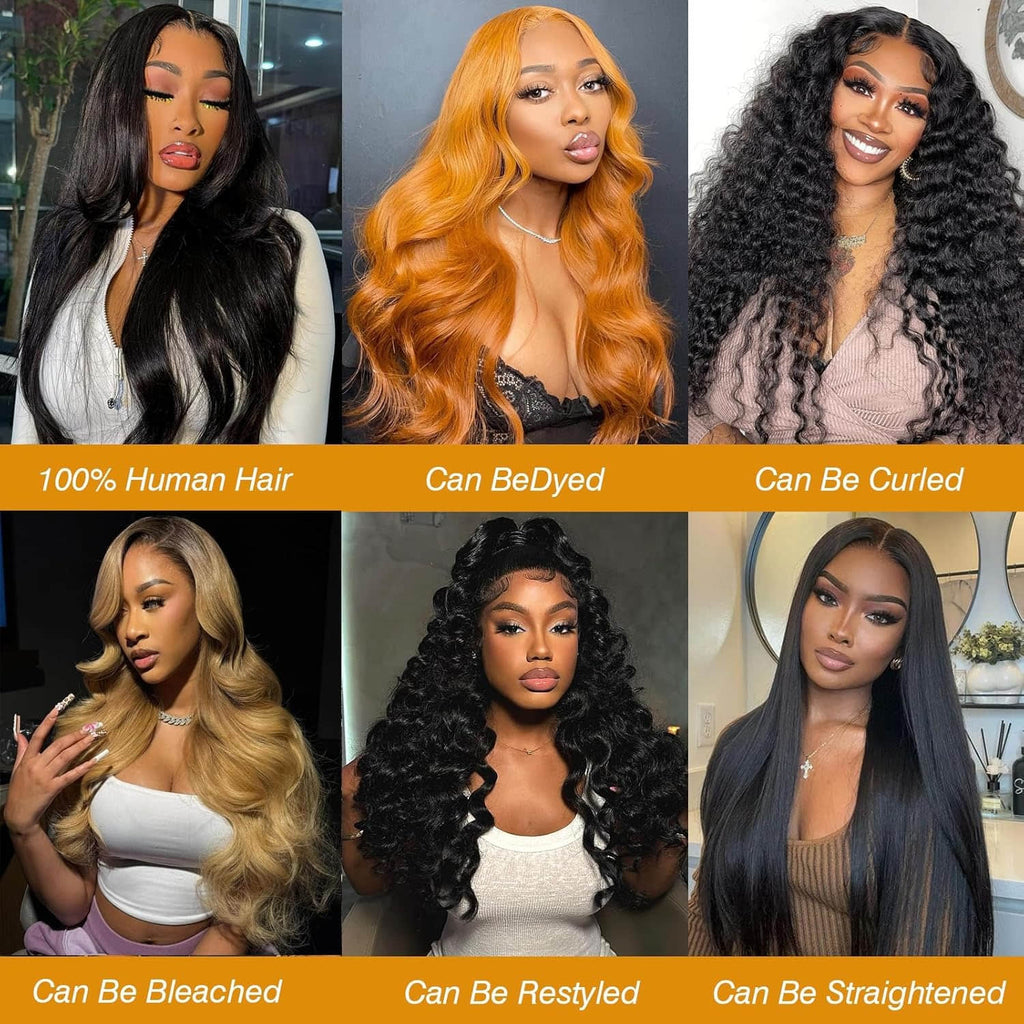 Ms.Luxury 10-30 Inch Body Wave Brazilian Virgin Hair Bundles #1B