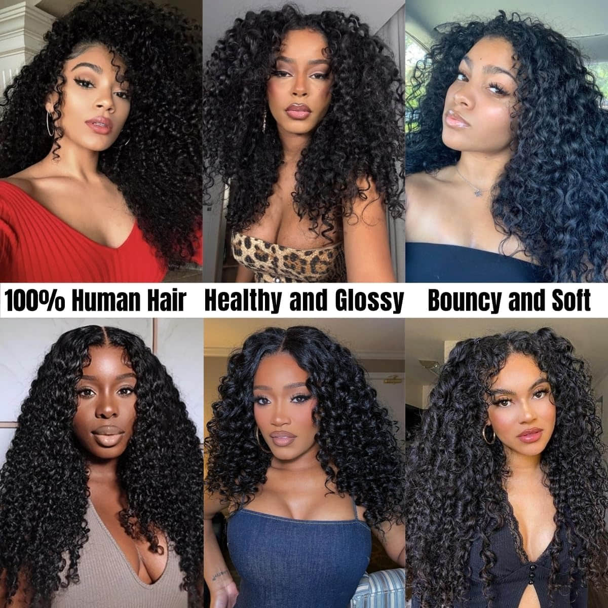 Ms. Luxury 14-30 Inch Burmese Curly Brazilian Virgin Hair Bundles #1B