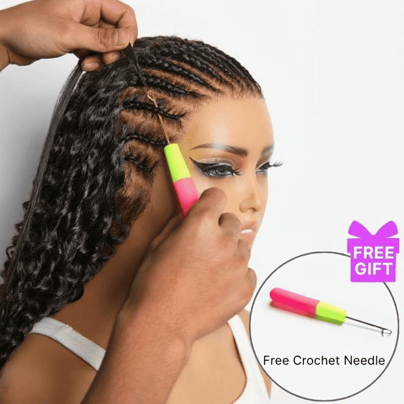Ms. Luxury Burmese Curly Feather Crochet Human Hair Extensions 100% Virgin Hair Crochet Braid For Miracle Knots Natural Black
