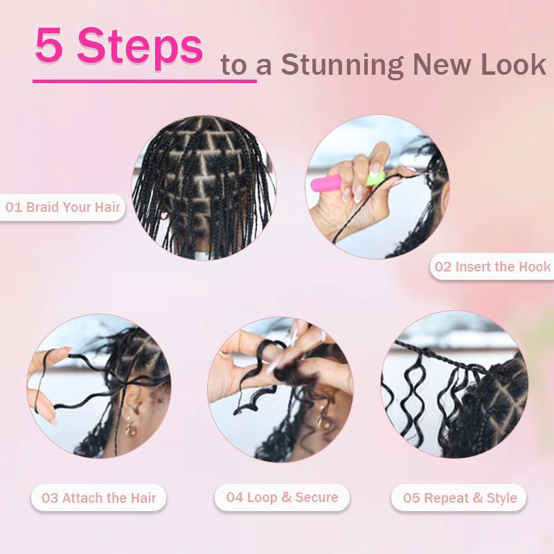 Ms. Luxury Burmese Curly Feather Crochet Human Hair Extensions 100% Virgin Hair Crochet Braid For Miracle Knots Natural Black