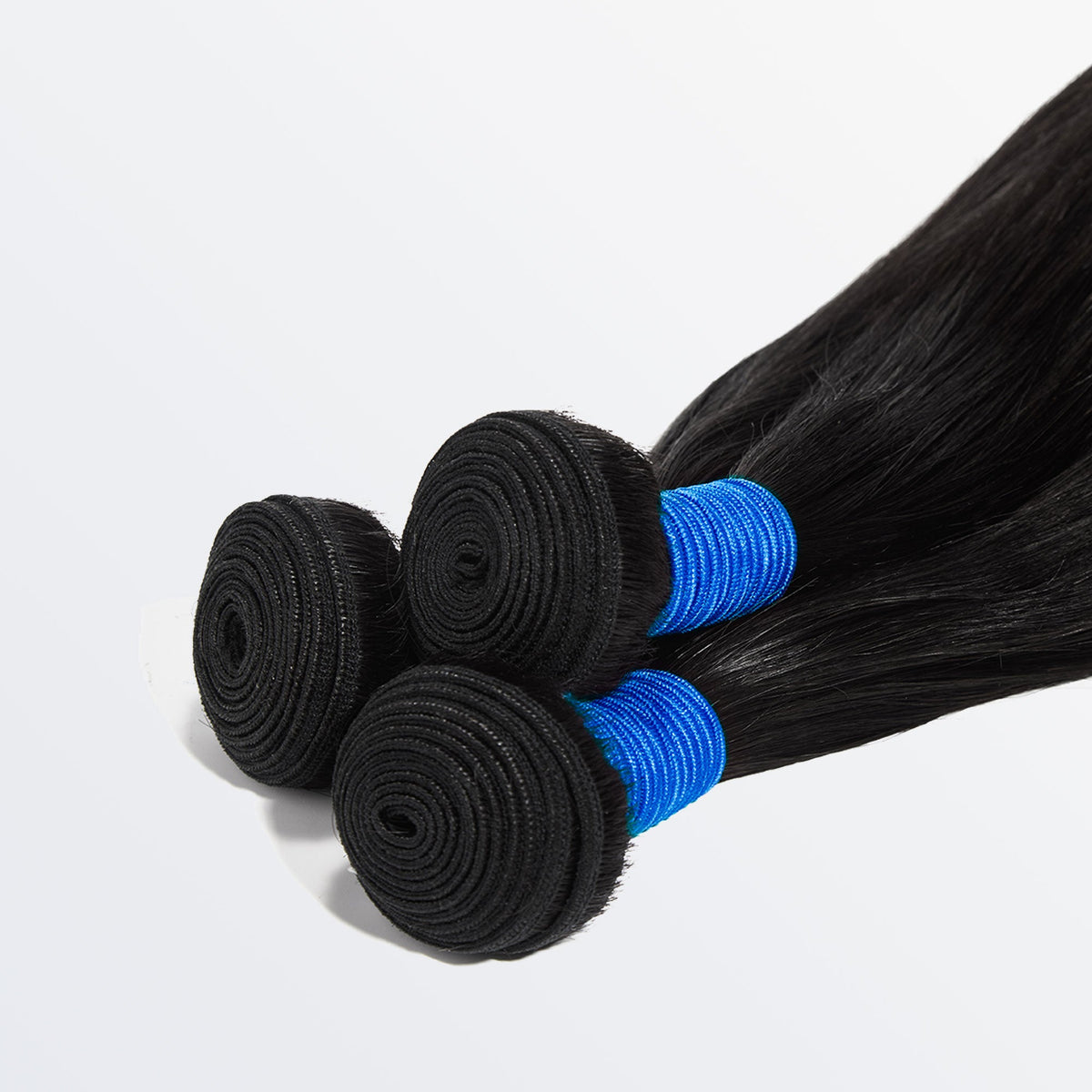 Ms.Luxury 10-30 Inch Straight Brazilian Virgin Hair Bundles #1B