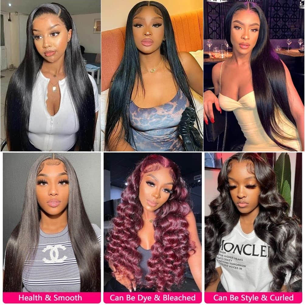 Ms.Luxury 10-30 Inch Straight Brazilian Virgin Hair Bundles #1B